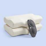 2 Pillow bundle with free sleep mask