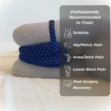 The Sana Leg Pillow between the knees for hip alignment
