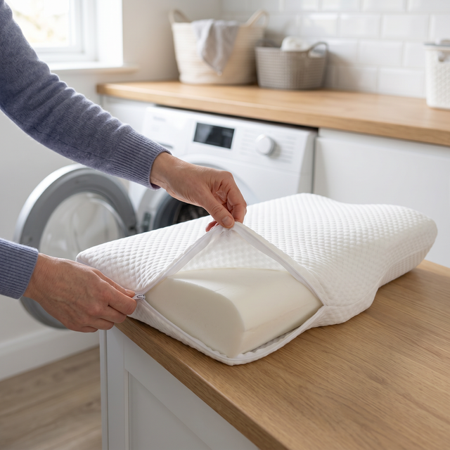 Washable cover at washing machine