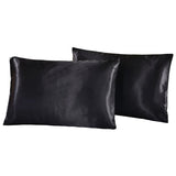 The Sana Satin Pillowcase in Black